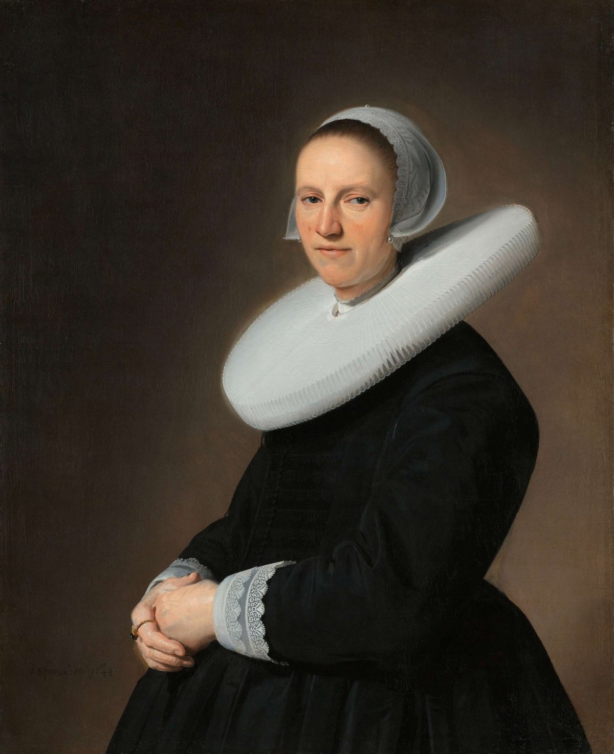 Portrait of Adriana Croes, Johannes Cornelisz. Verspronck, 1644