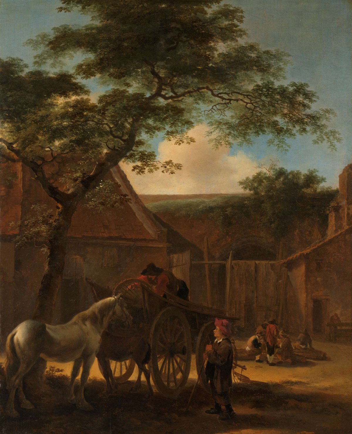 Farmyard, Jan Both, c. 1645 - c. 1650