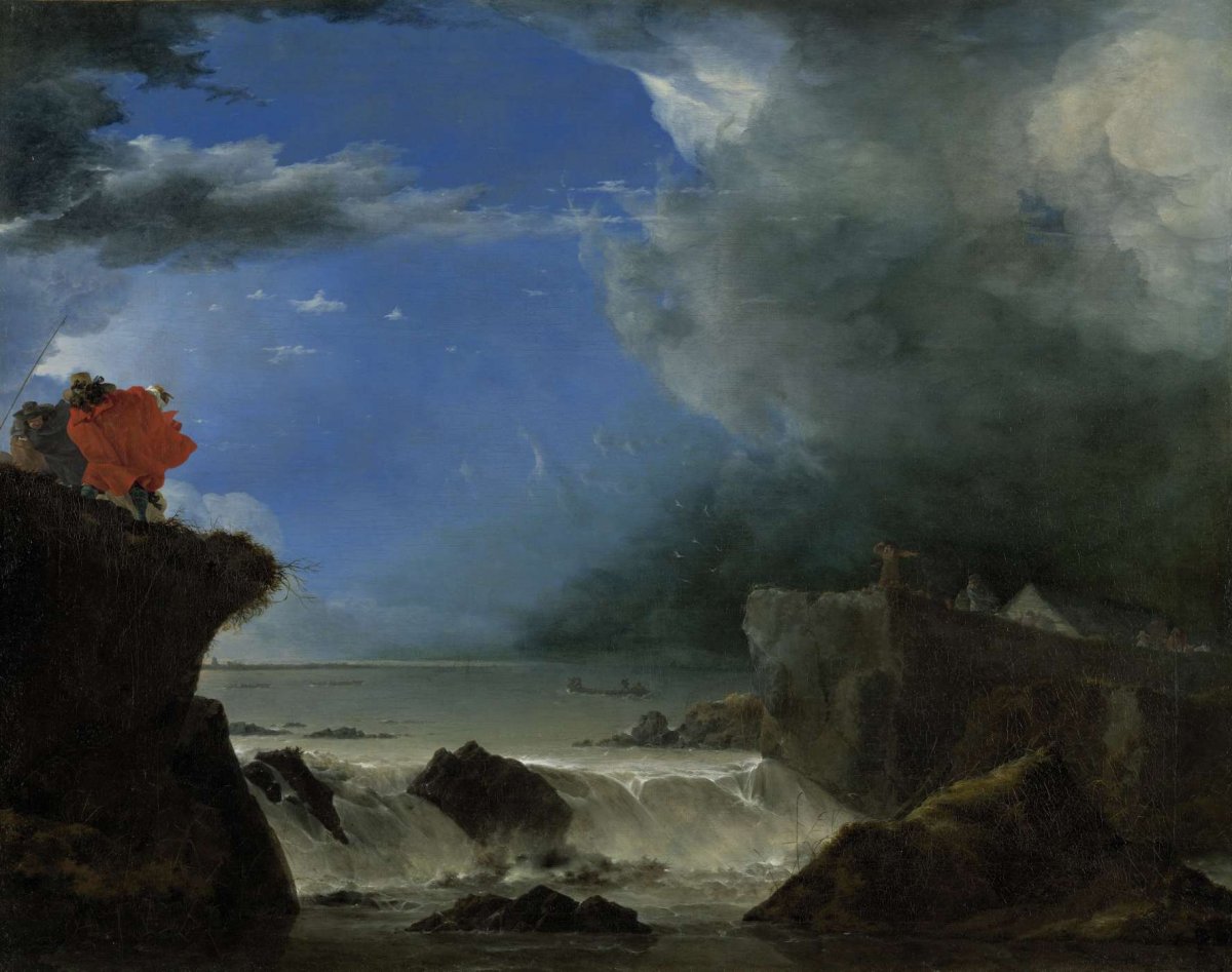 The Breach of the Saint Anthony’s Dike near Amsterdam, Jan Asselijn, 1651