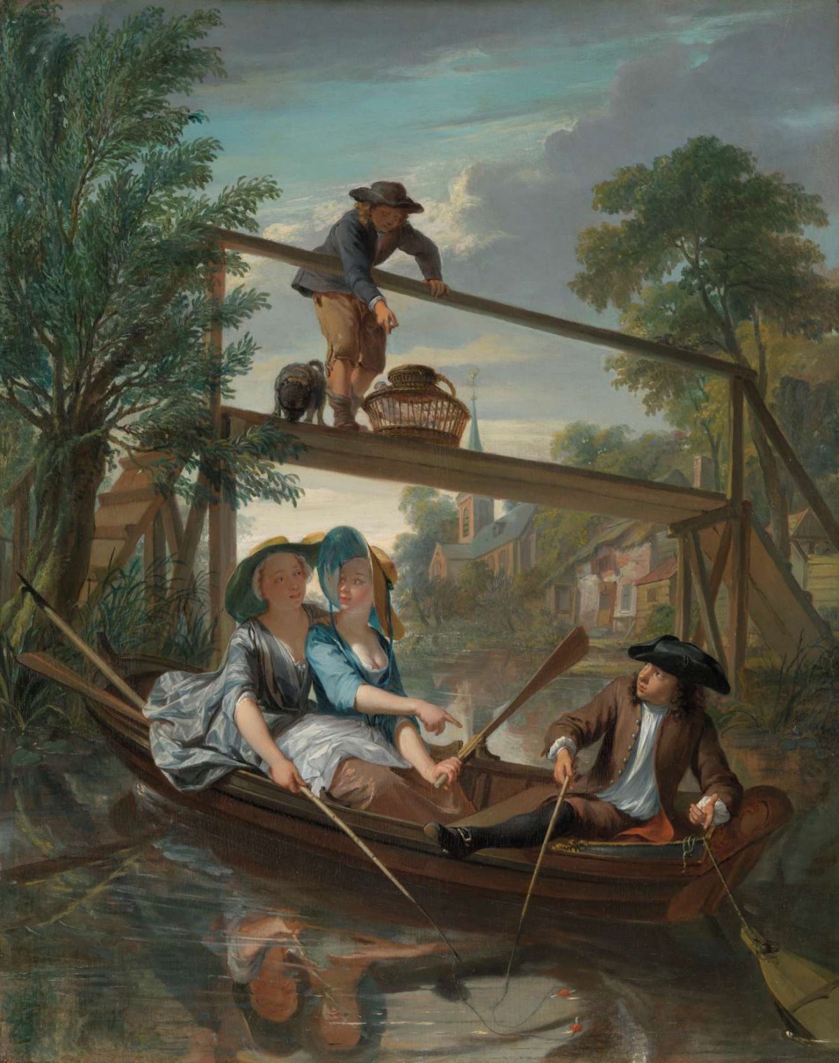 The Anglers, Nicolaas Verkolje, c. 1744