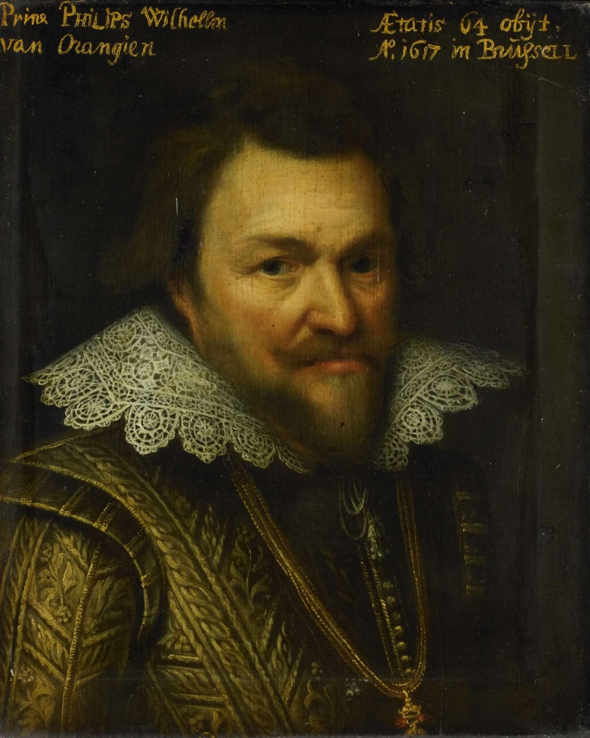 Portrait of Philips Willem (1554-1618), Prince of Orange, Michiel Jansz van Mierevelt, c. 1609 - c. 1633