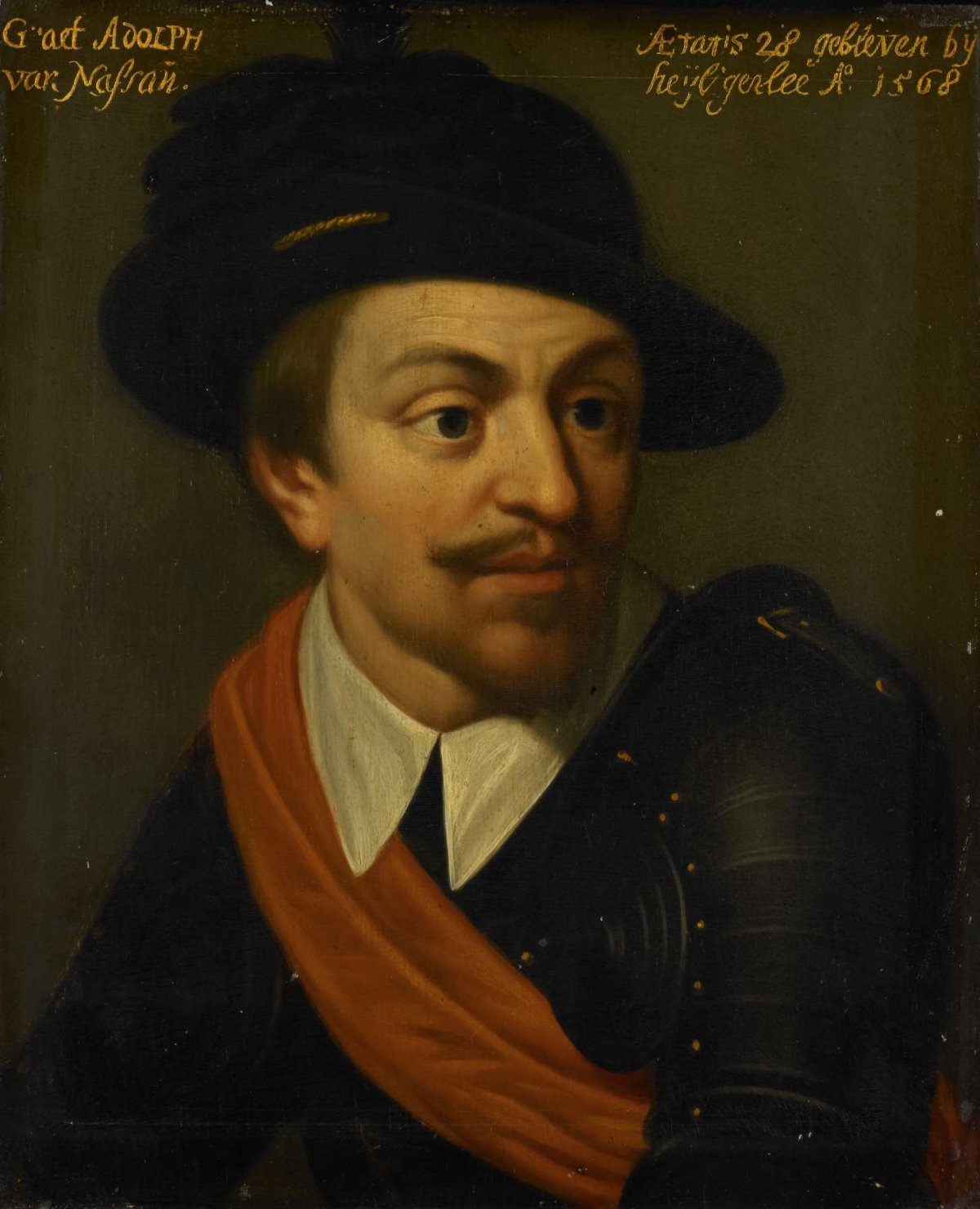 Portrait of Adolf (1540-68), Count of Nassau, Wybrand de Geest, c. 1633 - c. 1635