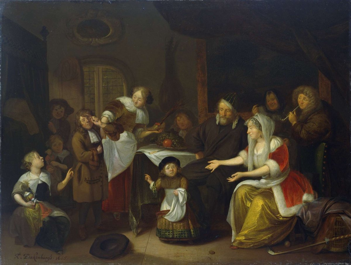 The Feast of St Nicholas, Richard Brakenburg, 1685