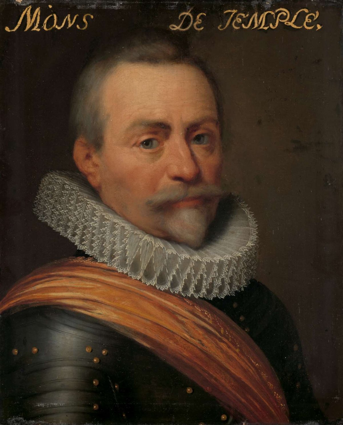 Portrait of Olivier van den Tempel (1540-1603), Lord of Corbeecke, Jan Antonisz van Ravesteyn, c. 1609 - c. 1633