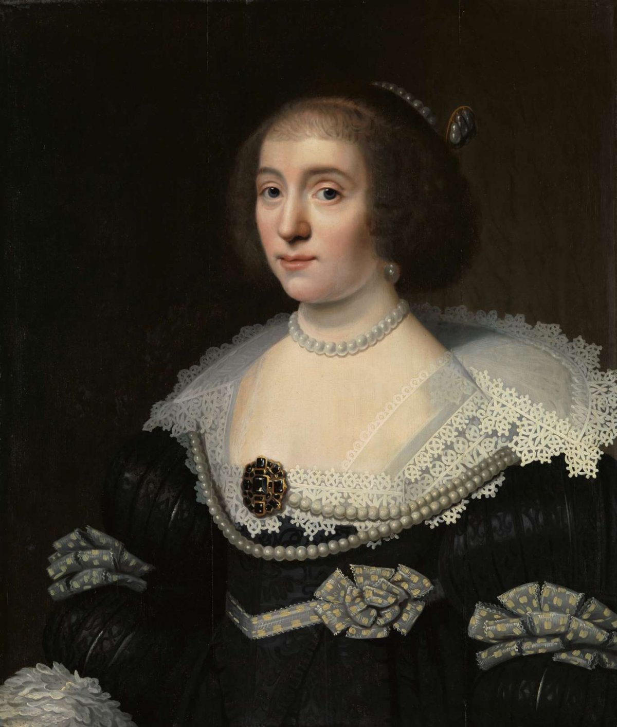 Portrait of Amalia van Solms (1602-75), Michiel Jansz van Mierevelt, in or after c. 1632