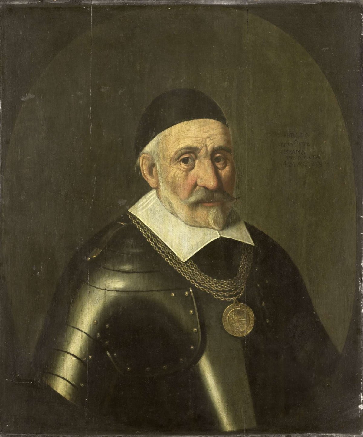 Portrait of Captain Charles de Heraugières, Commander of Breda, anonymous, 1590
