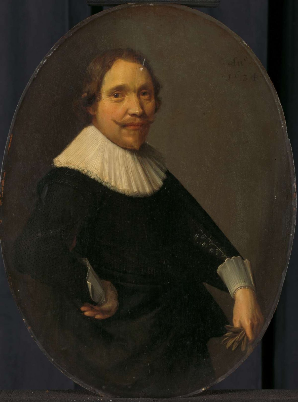 Portrait of Willem van Oldenbarneveldt, Lord of Stoutenburg, Cavalry Captain in Spanish and Dutch Service, anonymous, 1634