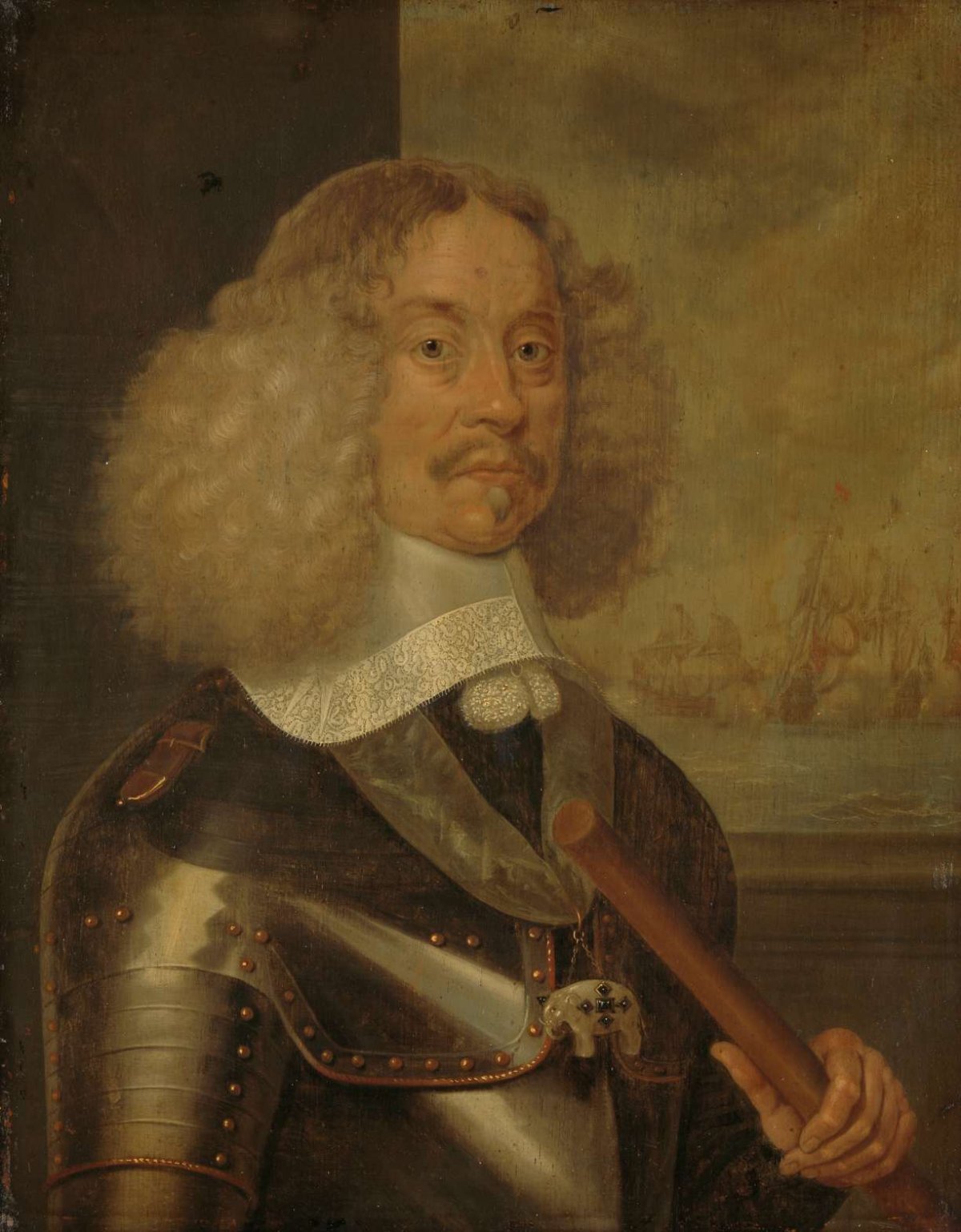 Portrait of Jacob Baron van Wassenaer, Lord of Obdam, Lieutenant-Admiral of Holland and West-Friesland, Abraham Evertsz. van Westerveld, 1640 - 1665