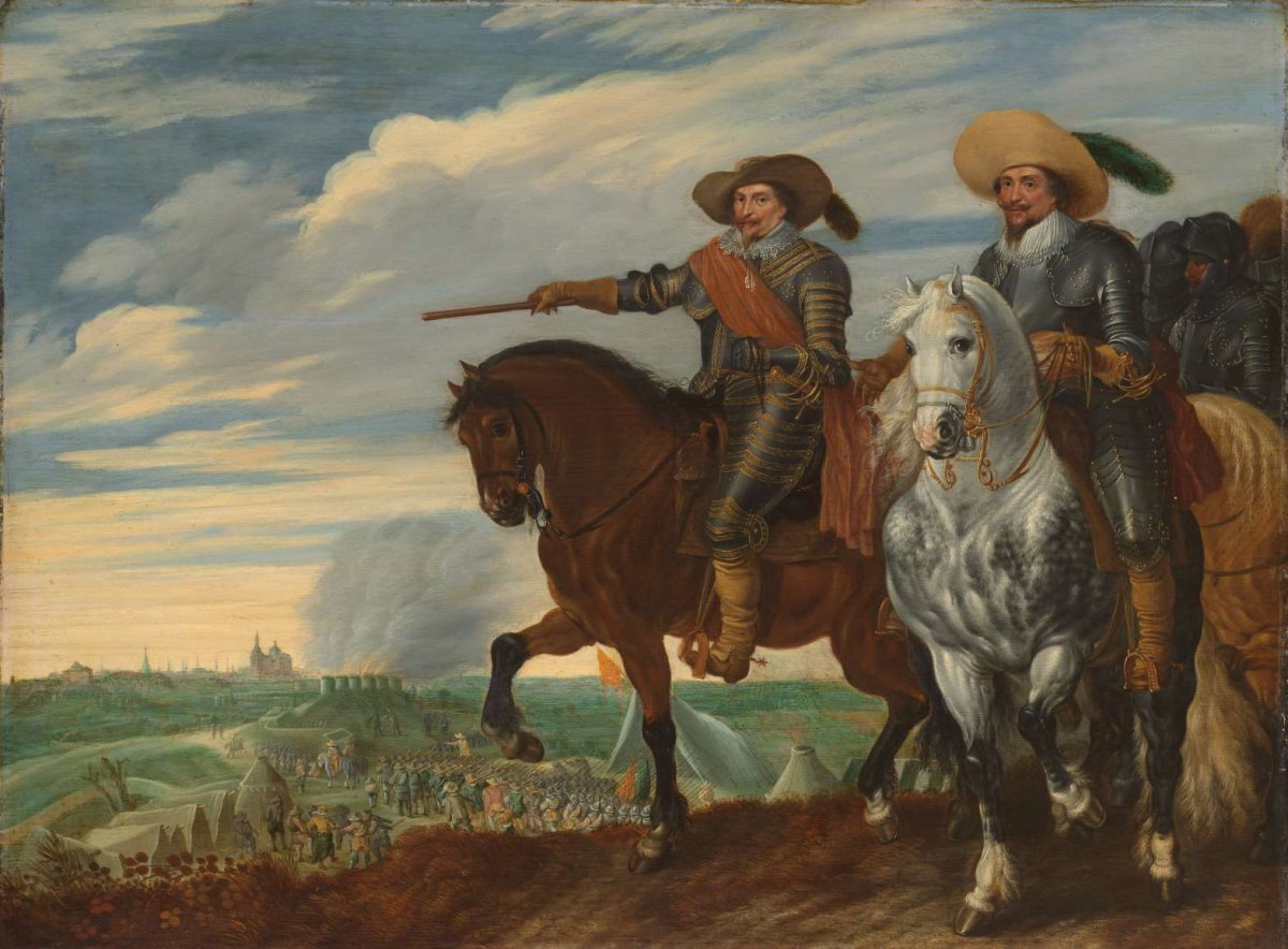 Frederick Henry and Ernst Casimir of Nassau-Dietz at the Siege of ’s Hertogenbosch, Pauwels van Hillegaert, c. 1629 - c. 1635
