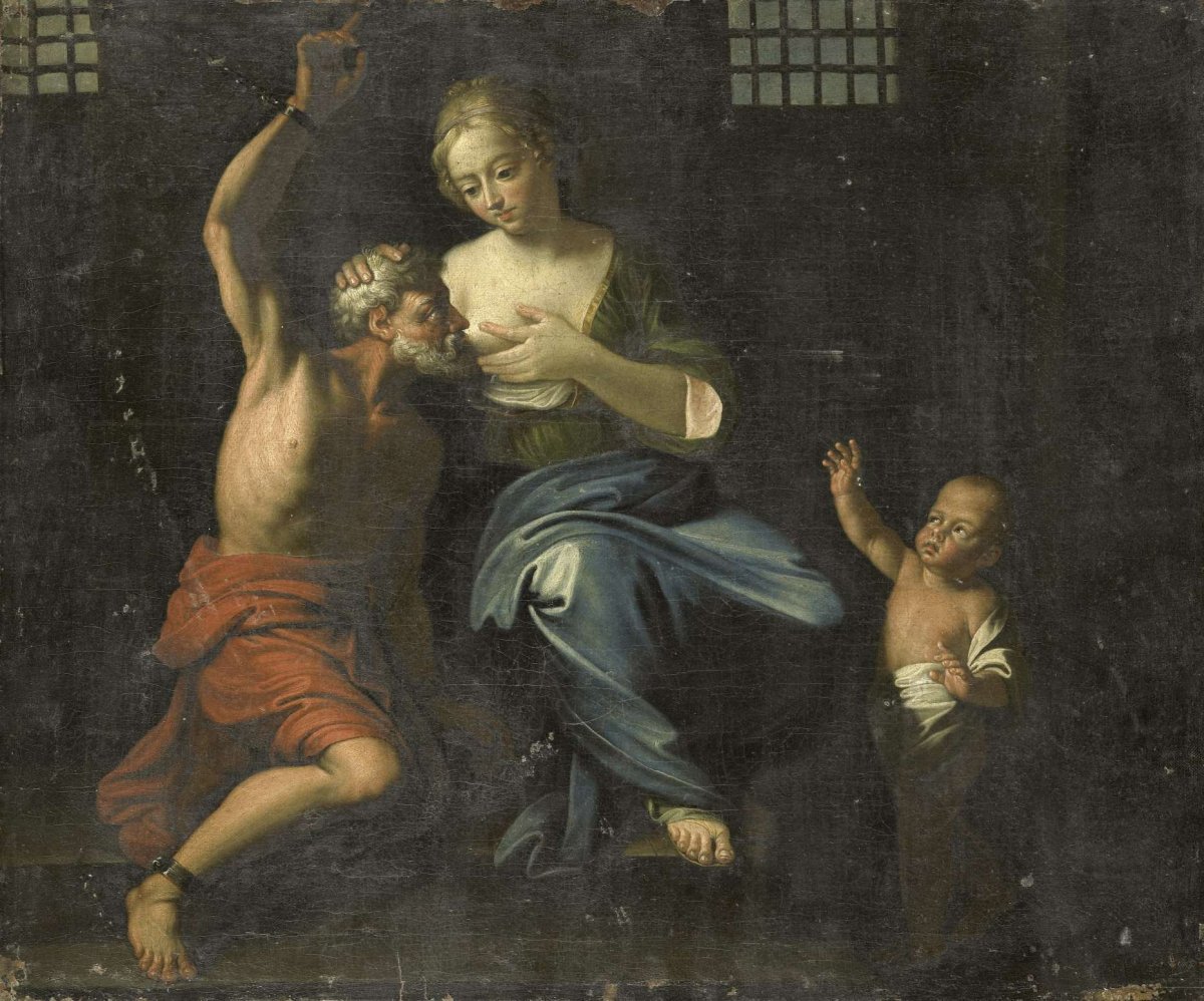 Cimon and Pero (Roman Charity), Adriaen van der Werff, 1670 - 1750