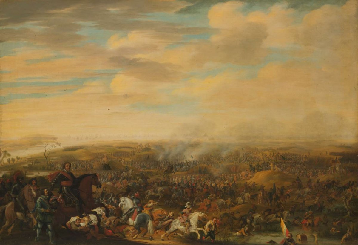 Prince Maurice at the Battle of Nieuwpoort, 2 July 1600, Pauwels van Hillegaert, c. 1632 - c. 1640