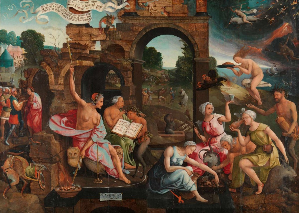 Saul and the Witch of Endor, Jacob Cornelisz van Oostsanen, 1526