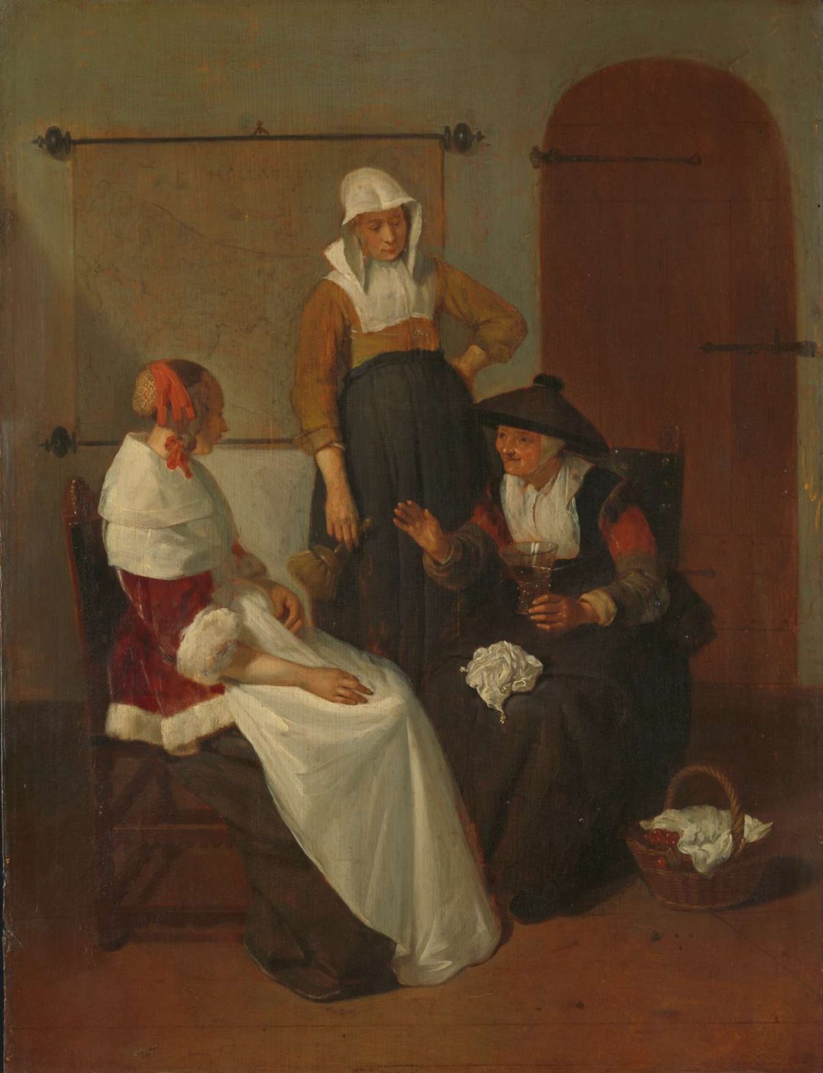 A Confidential Chat, Quiringh Gerritsz. van Brekelenkam, 1661