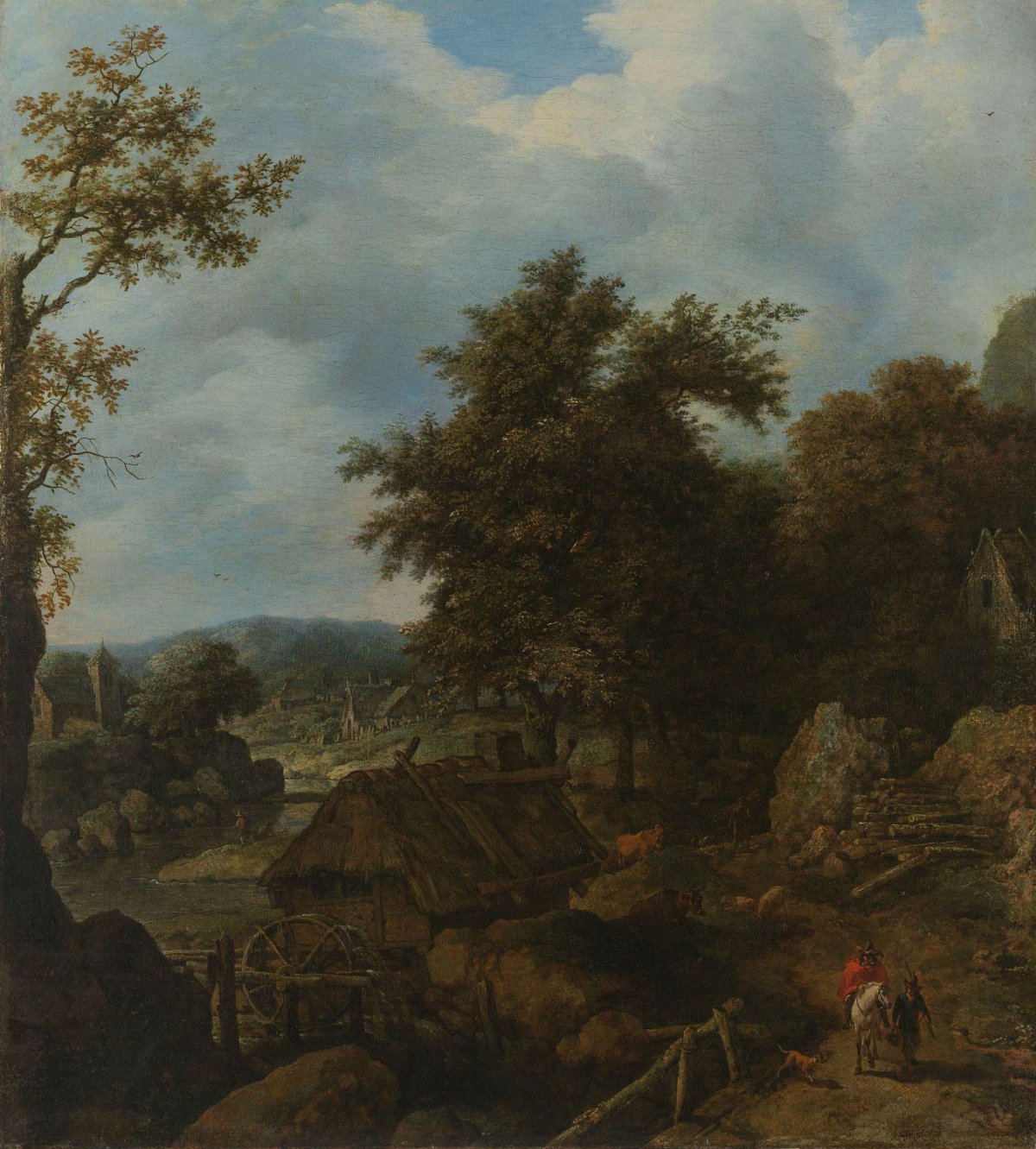 Swedish Landscape with a Water Mill, Allaert van Everdingen, 1655