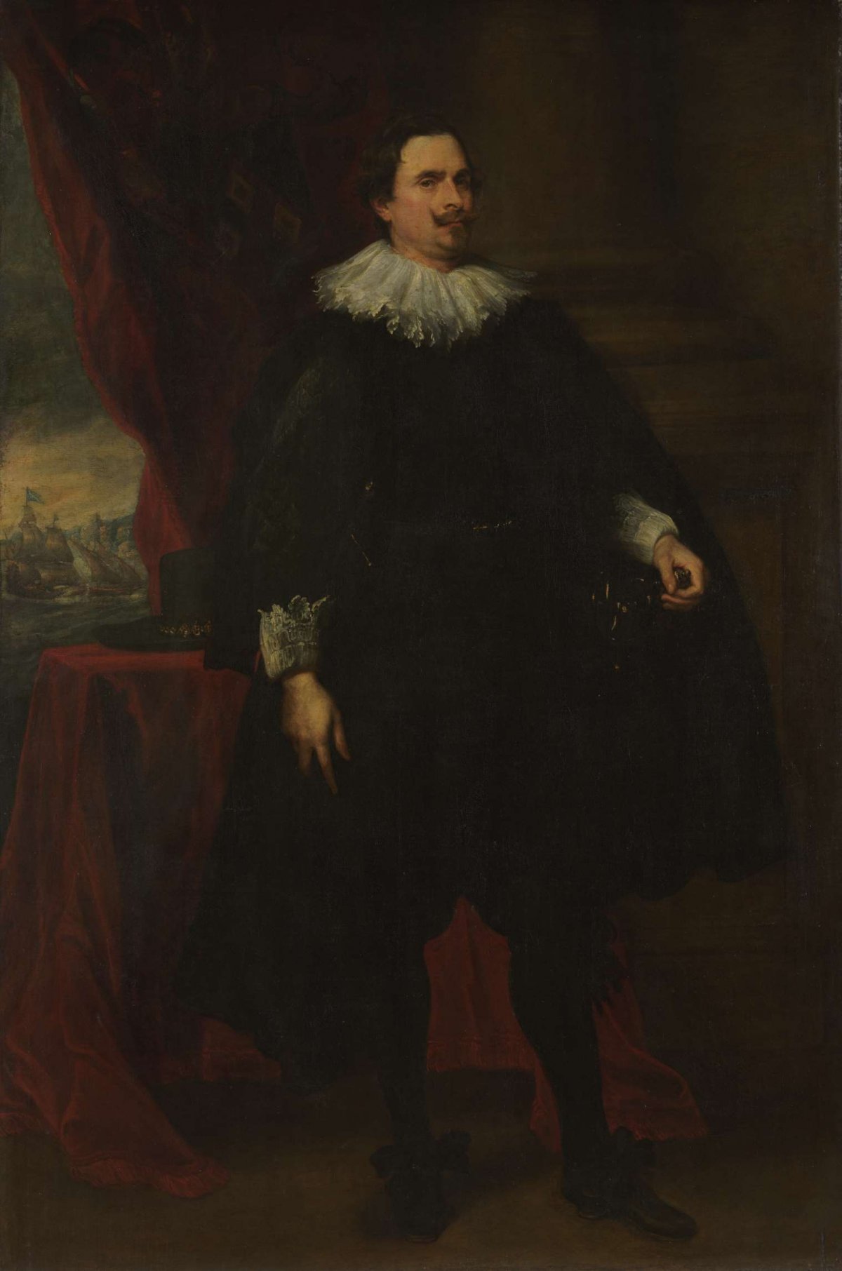 Portrait of a Male Member of the Van der Borcht Family, Anthony van Dyck, c. 1635