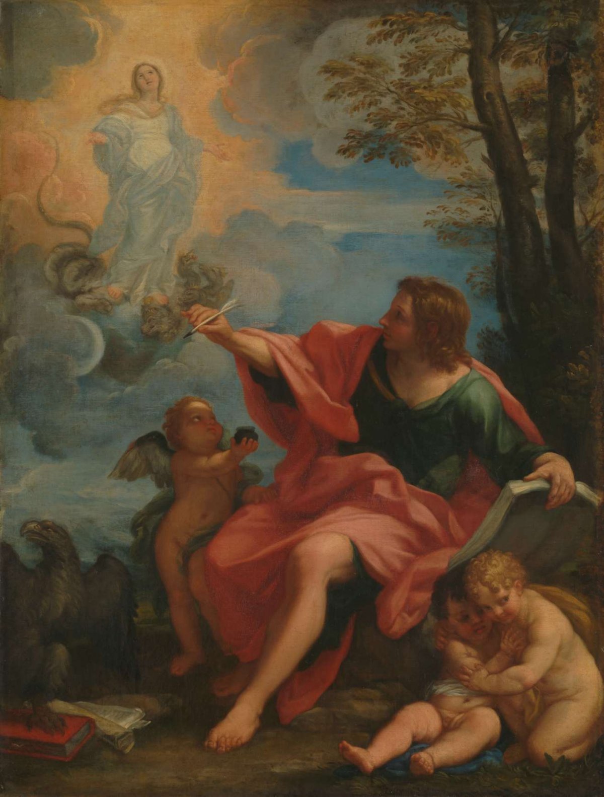 Saint John the Evangelist on Patmos, Carlo Maratta, c. 1680 - c. 1720