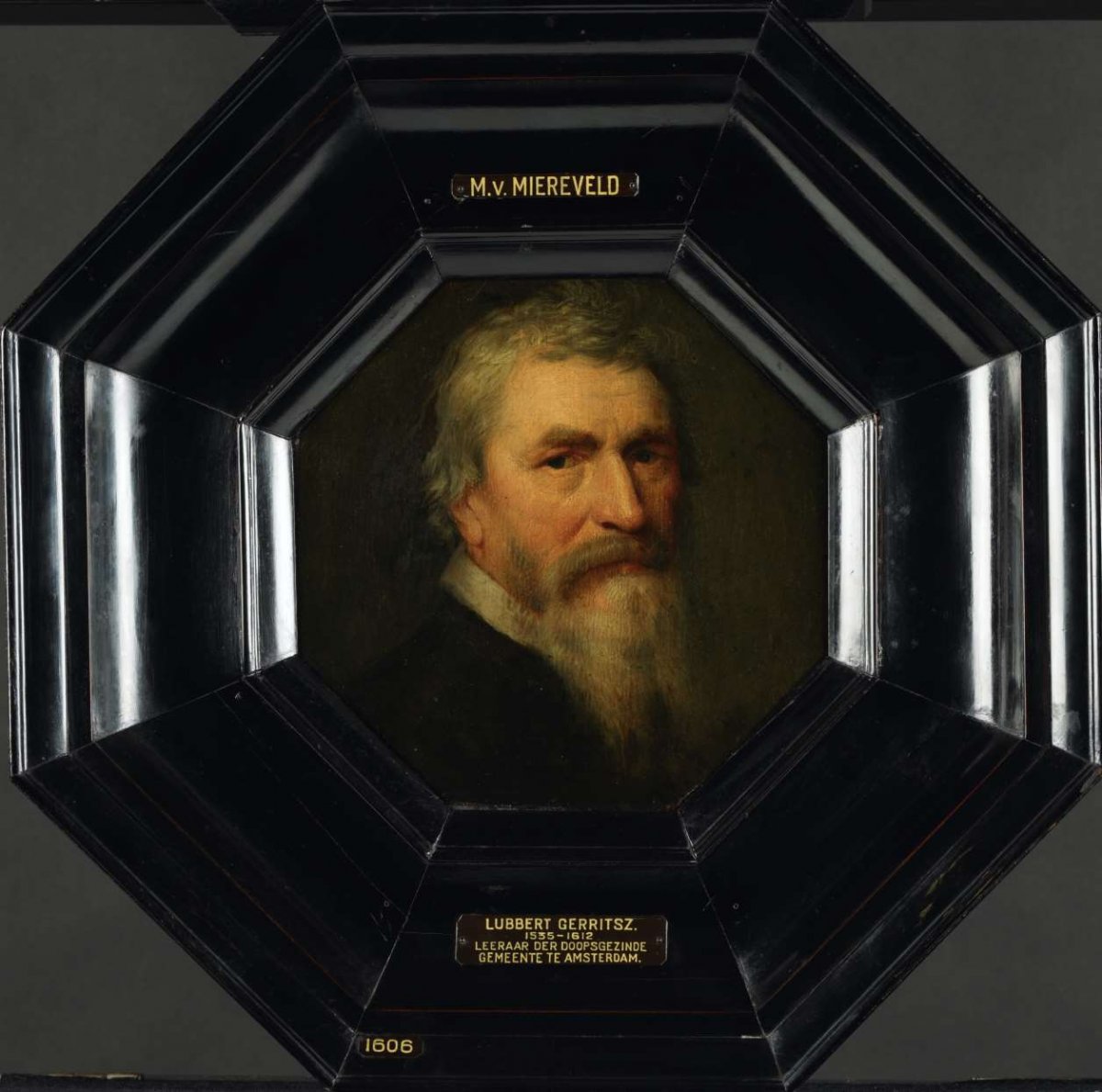 Portrait of Lubbert Gerritsz (1535-1612), Michiel Jansz van Mierevelt, after c. 1607