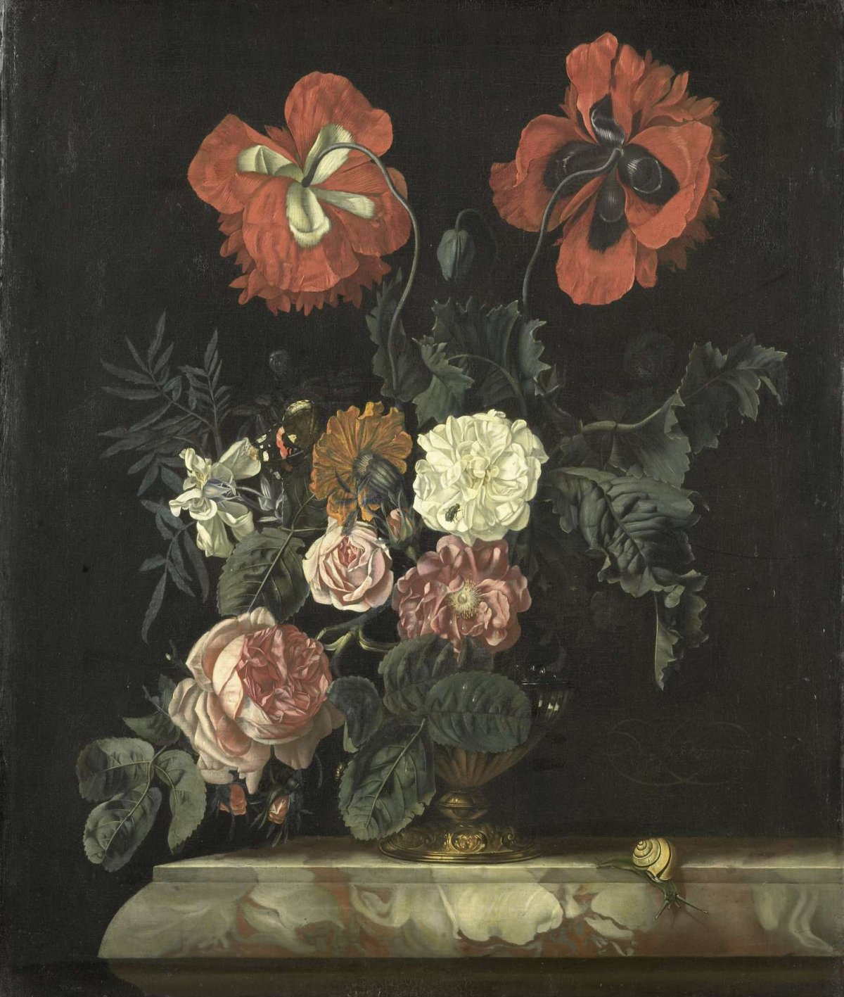 Still Life with Flowers, Nicolaes Lachtropius, 1667