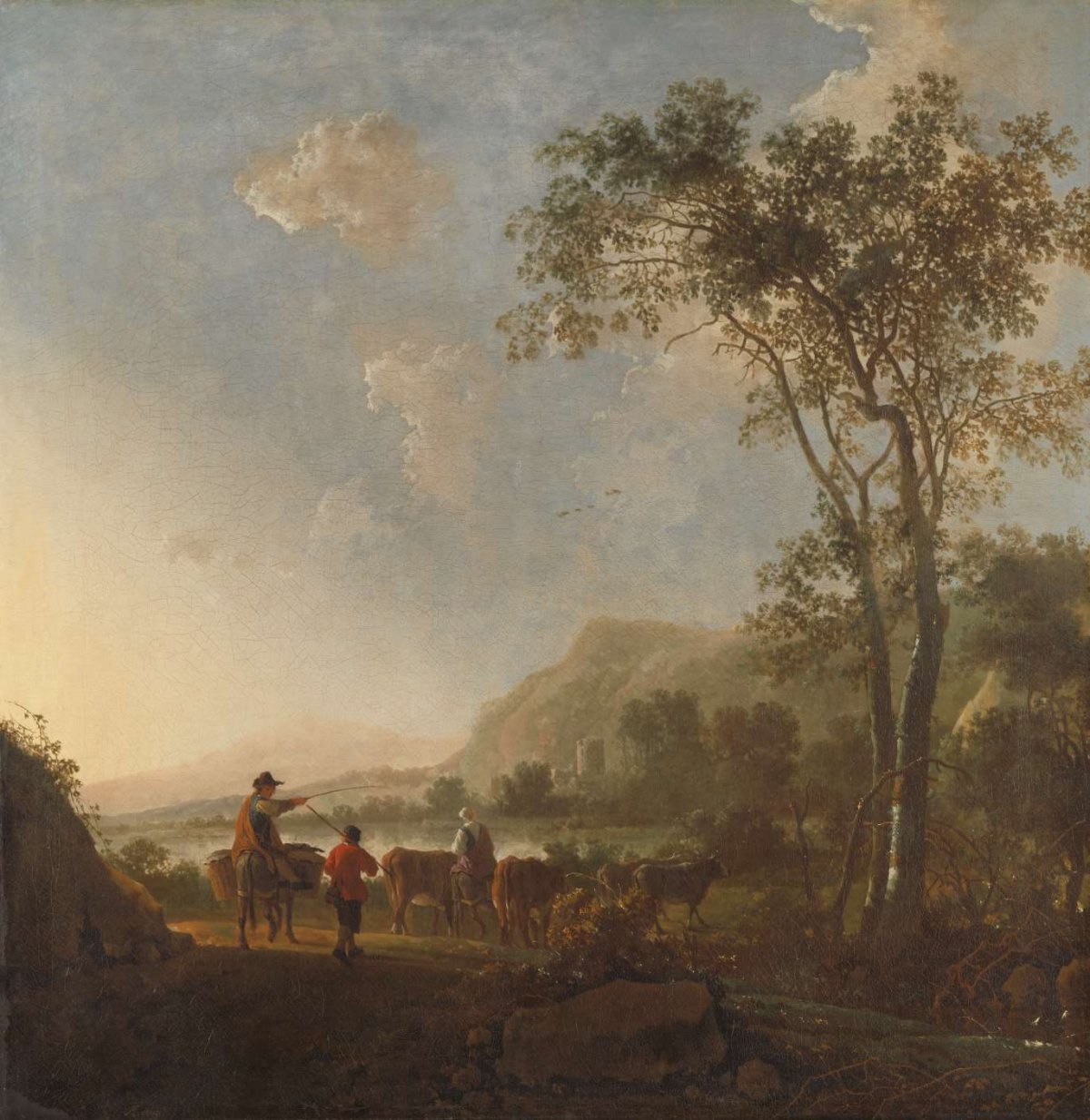 Landscape with Herdsmen and Cattle, Aelbert Cuyp, c. 1660 - c. 1795