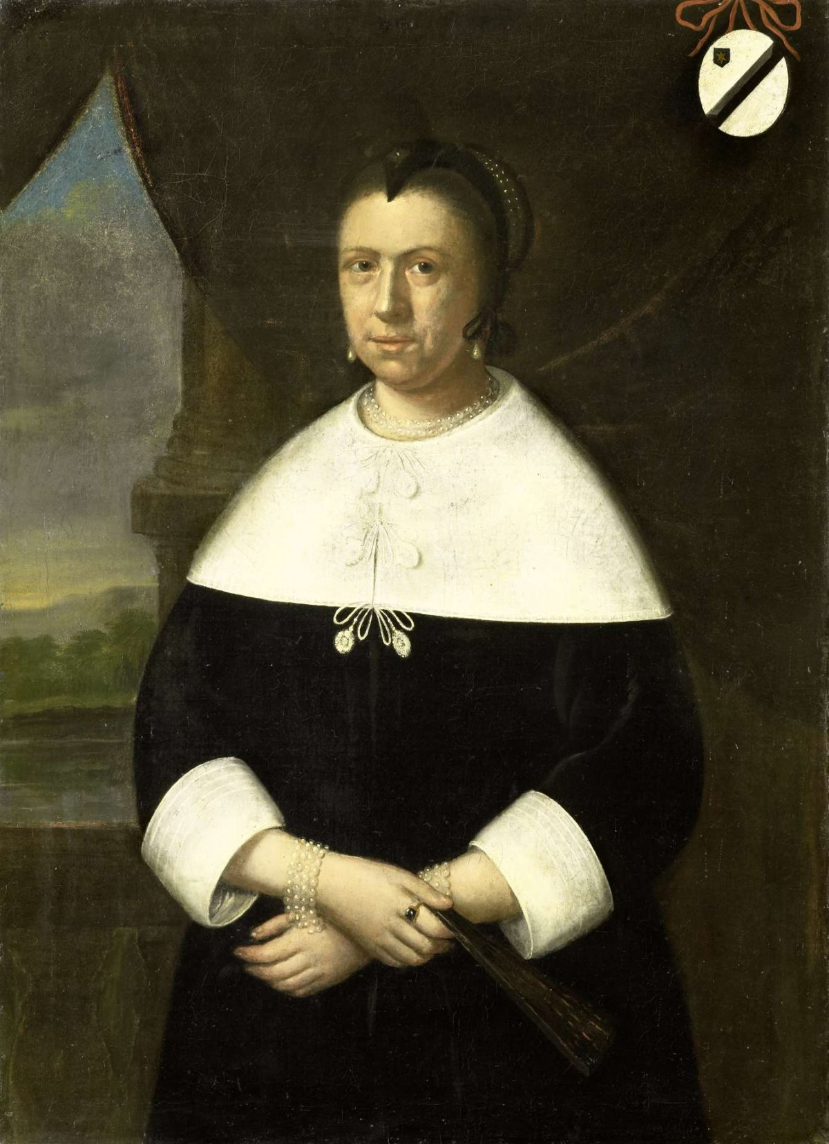 Portrait of Maria de la Queillerie (1629-64), first Wife of Jan van Riebeeck, or his second Wife Maria Scipio (c. 1630-95), anonymous, c. 1660