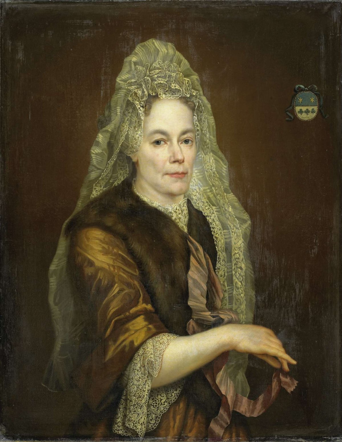 Portrait of Petronella Kettingh (1632-1707), Wife of Diederik van Hogendorp, anonymous, c. 1690
