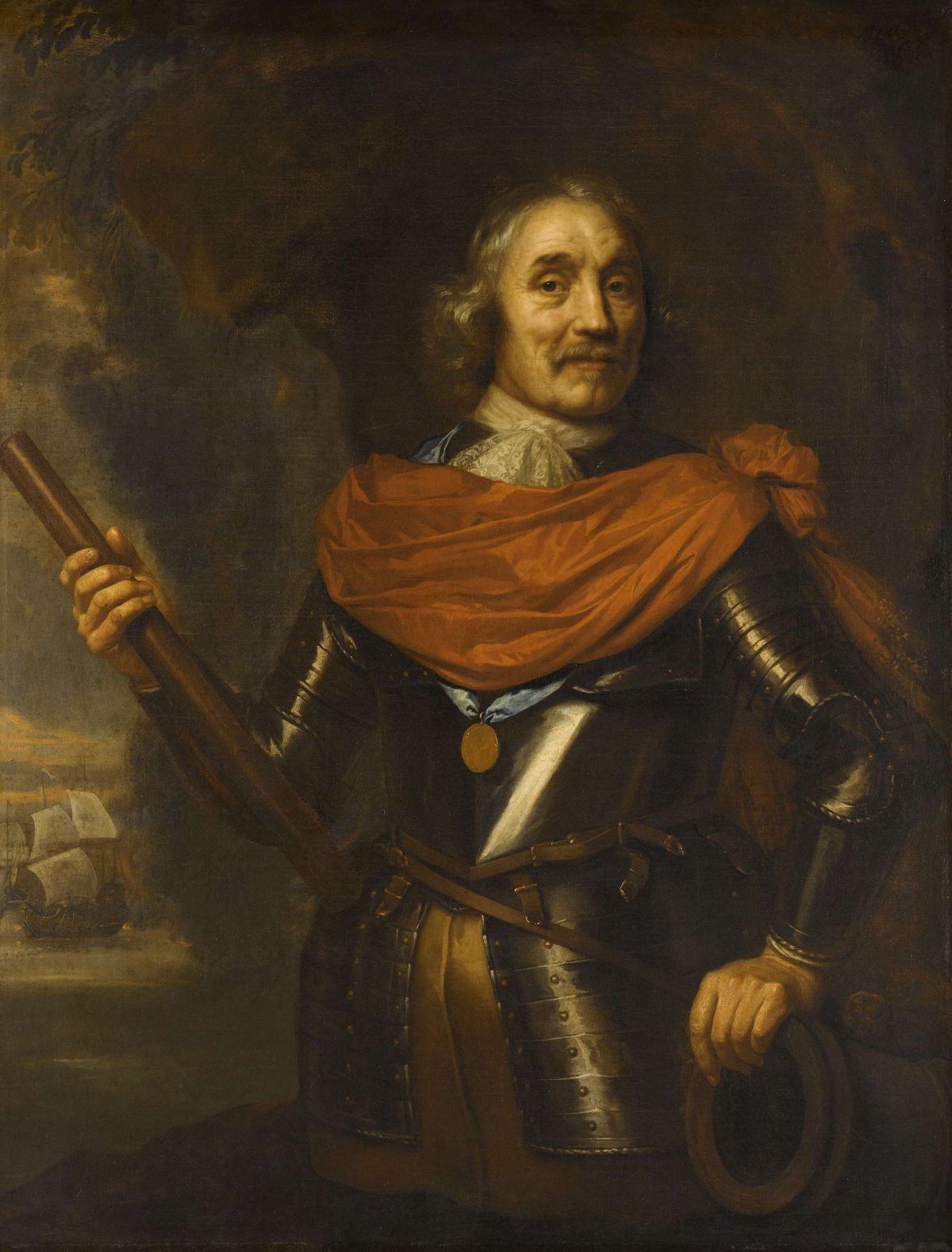 Maerten Harpertsz Tromp (1598-1653), Vice Admiral, Jan Lievens, 1640 - 1653