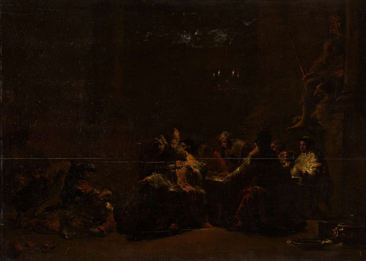 Pashur Smiting Jeremiah in the Temple, Leonaert Bramer, c. 1648