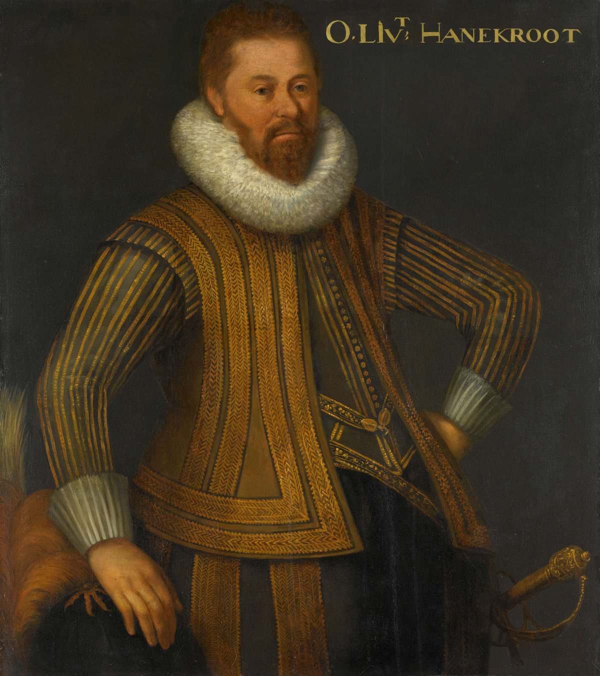 Portrait of Eberhardt Hanekrodt (?-1637), anonymous, c. 1610 - c. 1620