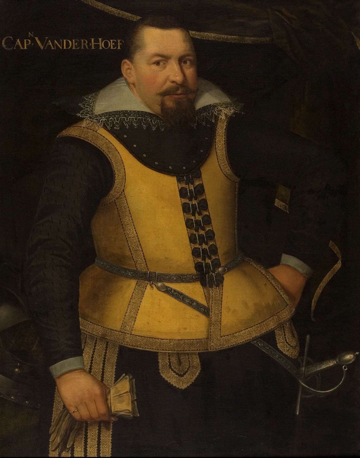 Portrait of Karel van der Hoeven, anonymous, c. 1605 - c. 1615