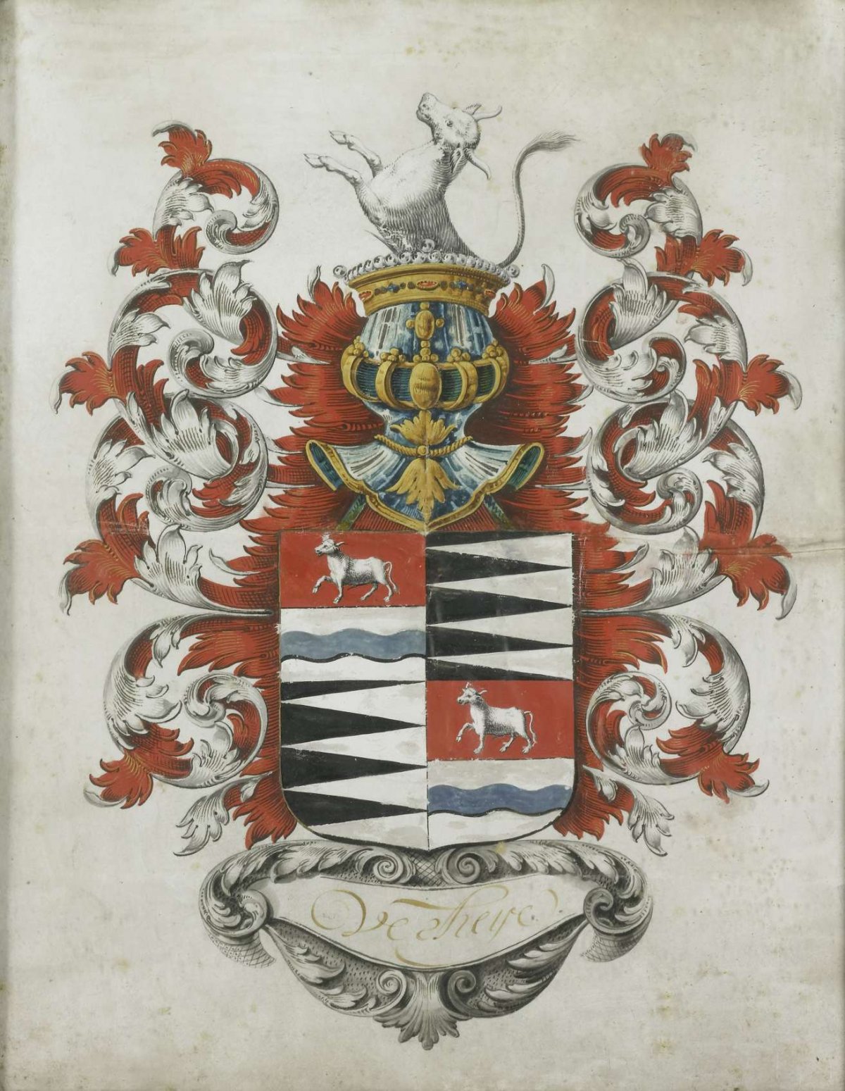 The Verheye Coat of Arms, anonymous, 1750 - 1799