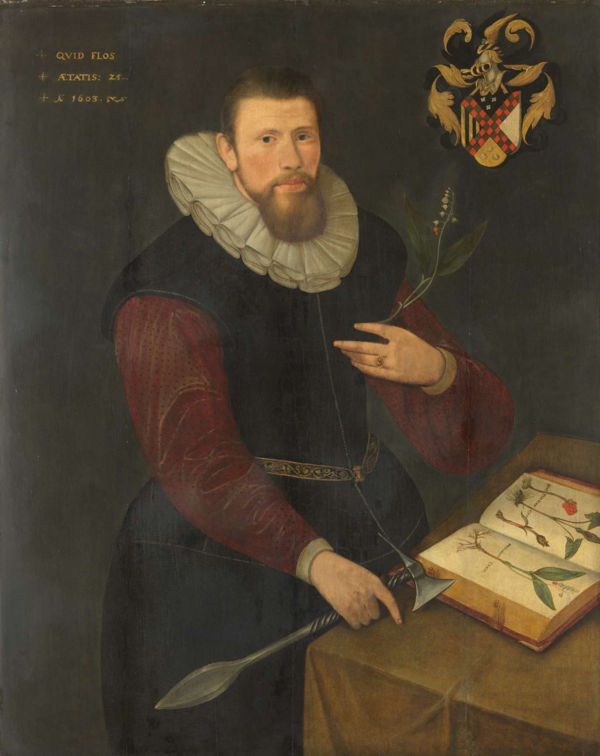 Portrait of a Botanist, anonymous, 1603