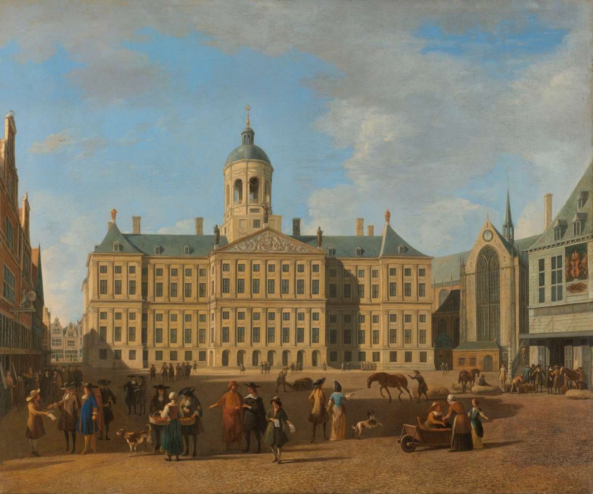 The Town Hall on Dam Square, Amsterdam, Gerrit Berckheyde, 1693