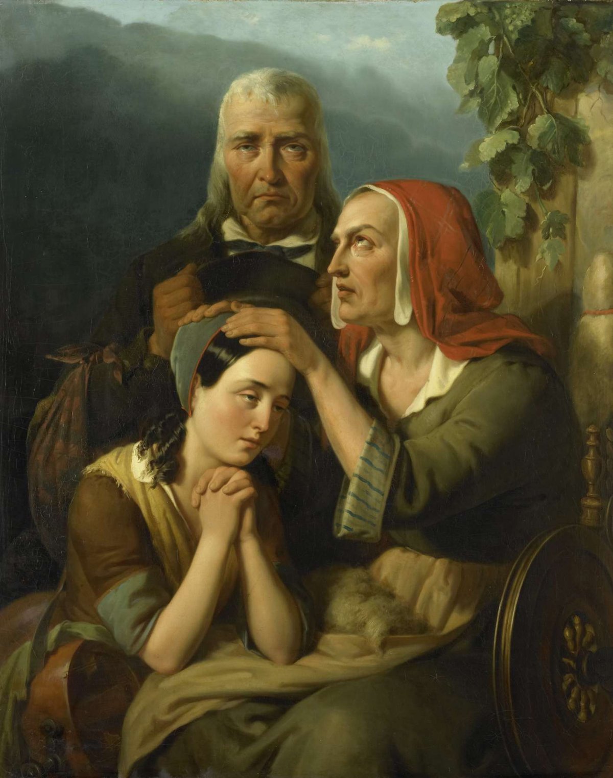 'A Mother's Blessing', Moritz Calisch, 1844