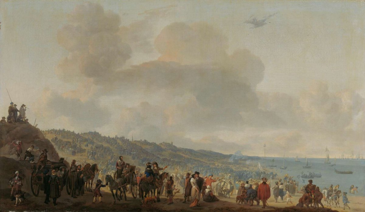 The Departure of Charles II of England from Scheveningen, 2 June 1660, Johannes Lingelbach, 1660 - 1674