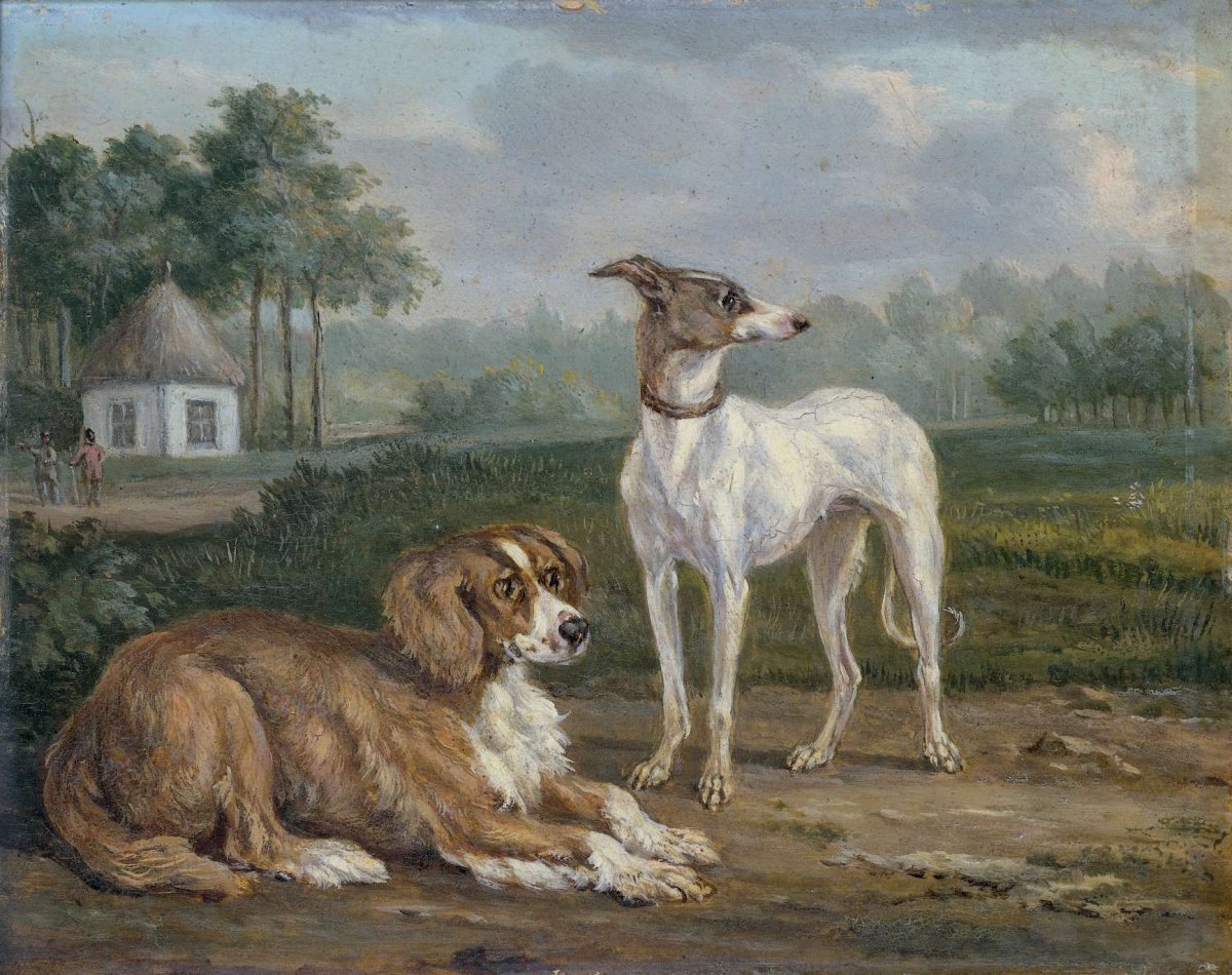 Two Dogs, Jan Dasveldt, 1810 - 1855