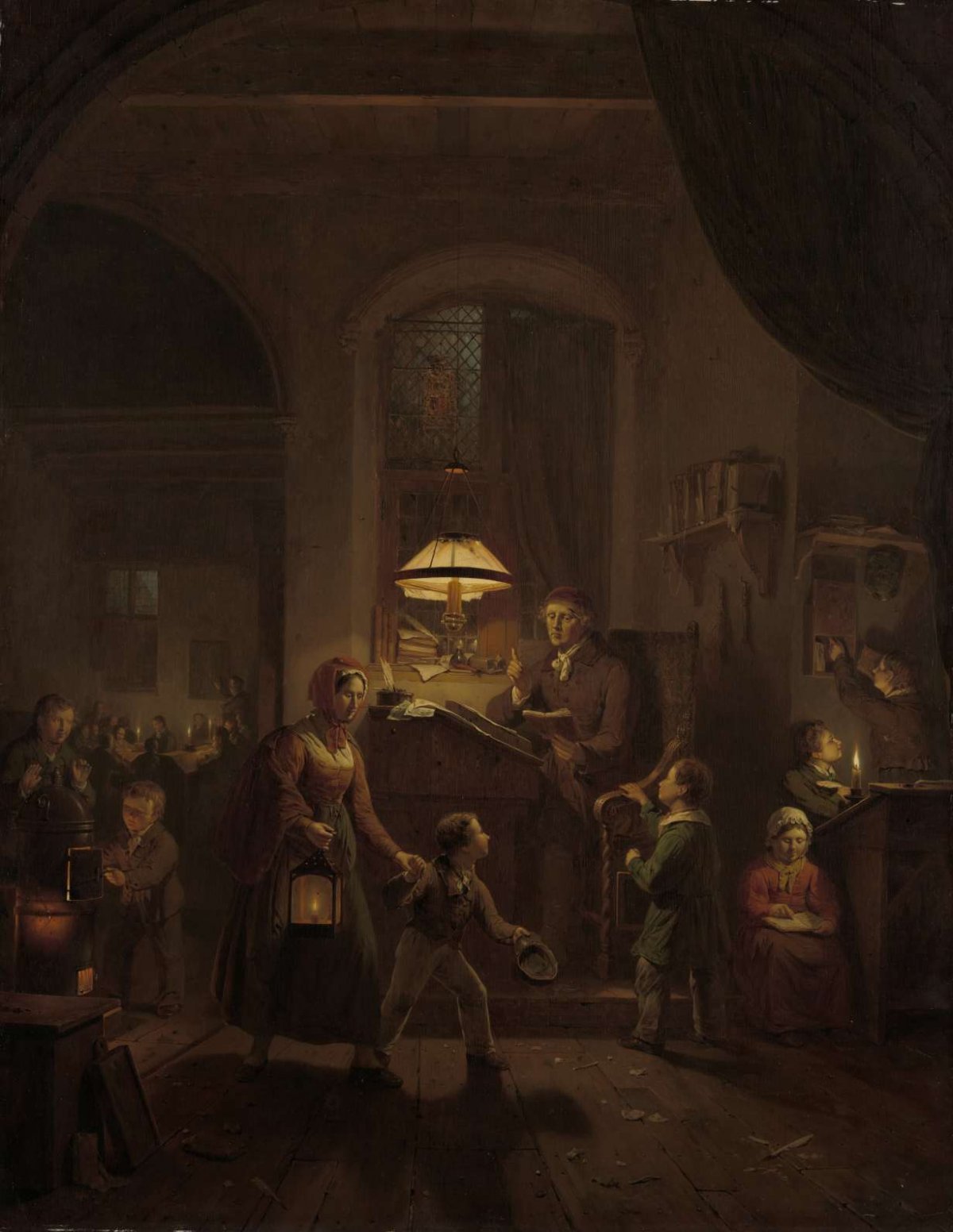 The Night School, George Gillis Haanen, 1835