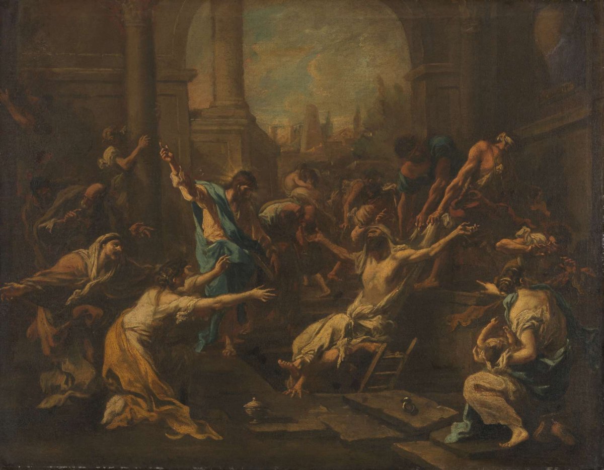 The Raising of Lazarus, Alessandro Magnasco, 1715 - 1740