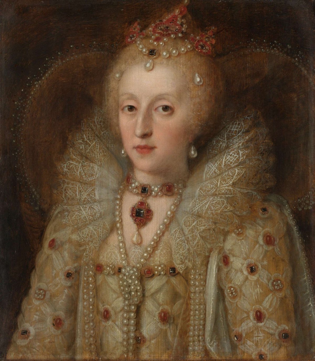 Portrait of Elizabeth I, Queen of England, anonymous, 1550 - 1599