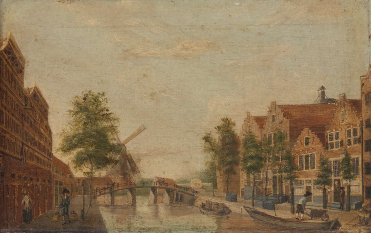 The Brouwersgracht in Amsterdam, anonymous, 1750 - 1799