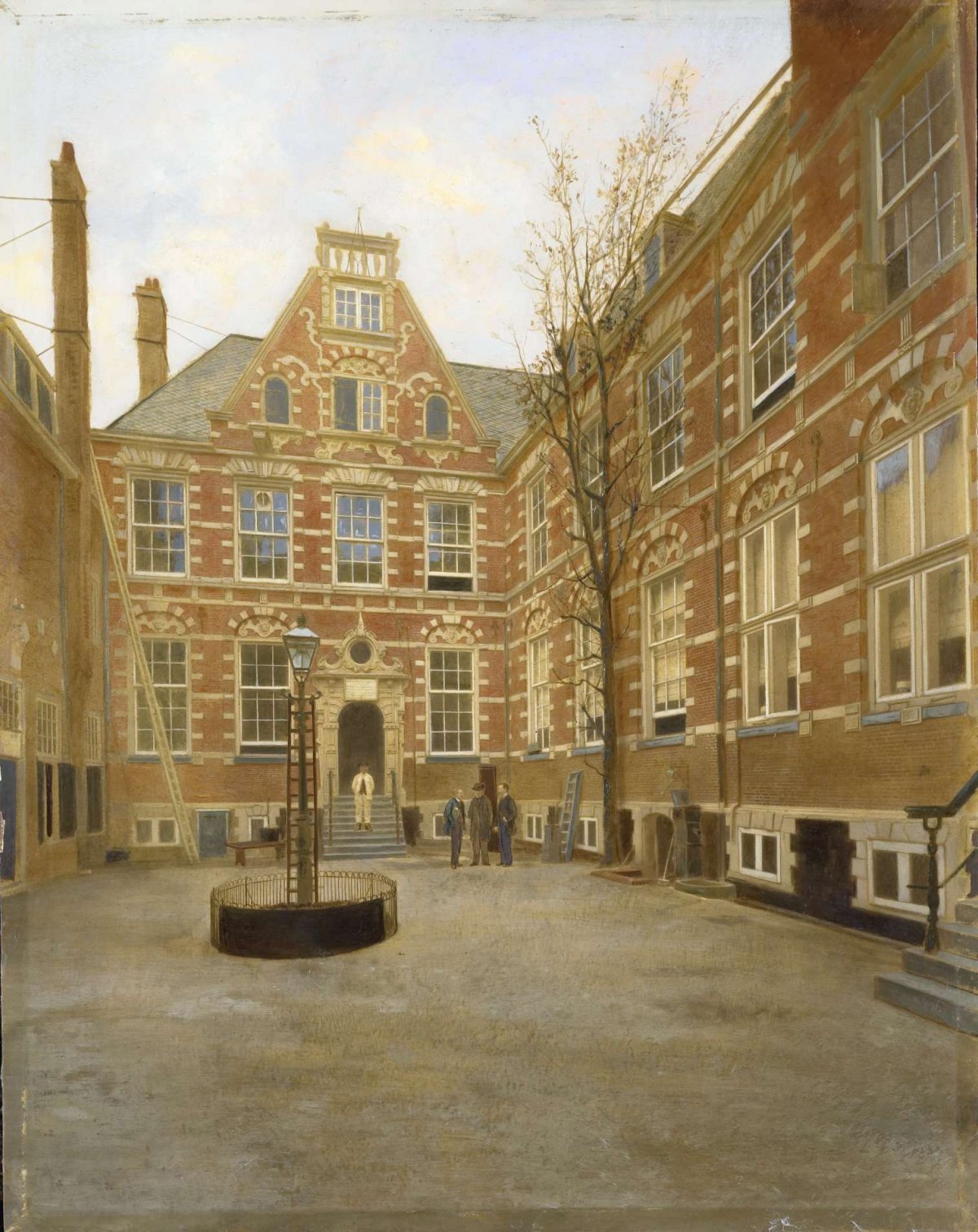 Courtyard of the East Indian House in Amsterdam, anonymous, 1870 - 1880