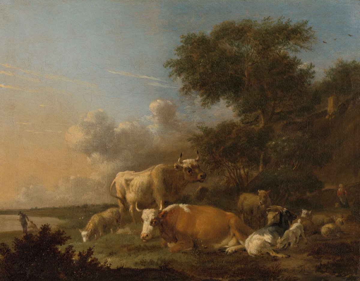 Landscape with Cattle, Albert Jansz Klomp, c. 1665 - 1688