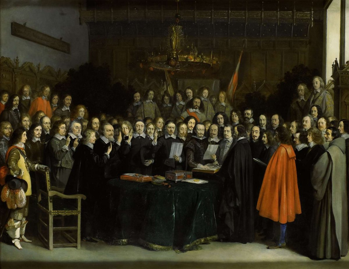 The Ratification of the Treaty of Münster, Gerard ter Borch (II), 1648