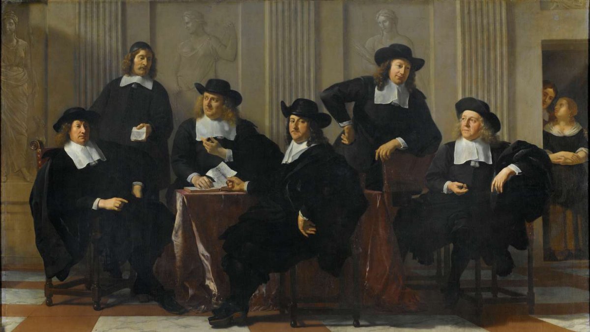 The Regents of the Spinhuis and Nieuwe Werkhuis, Amsterdam, Karel du Jardin, 1669