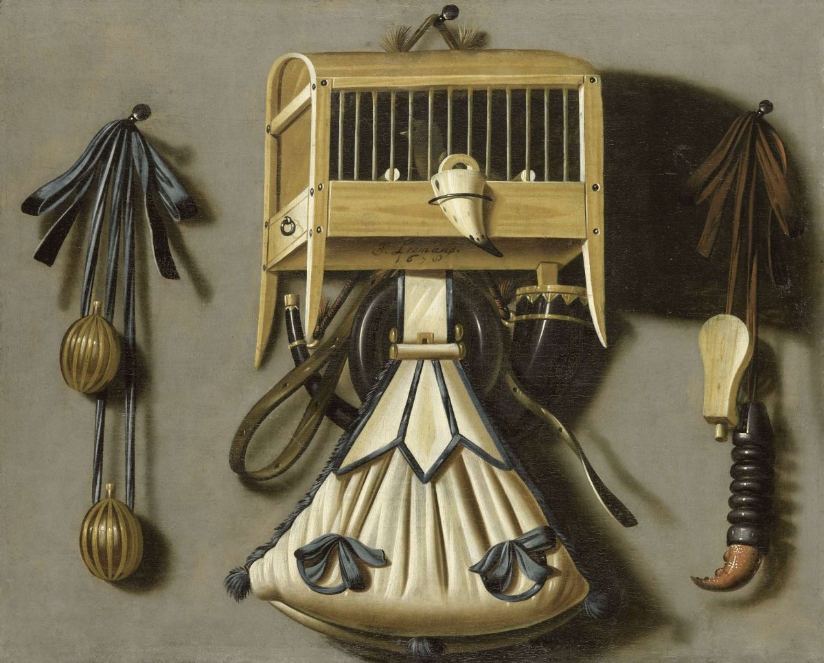 Still Life with Implements of the Hunt, Johannes Leemans, 1678
