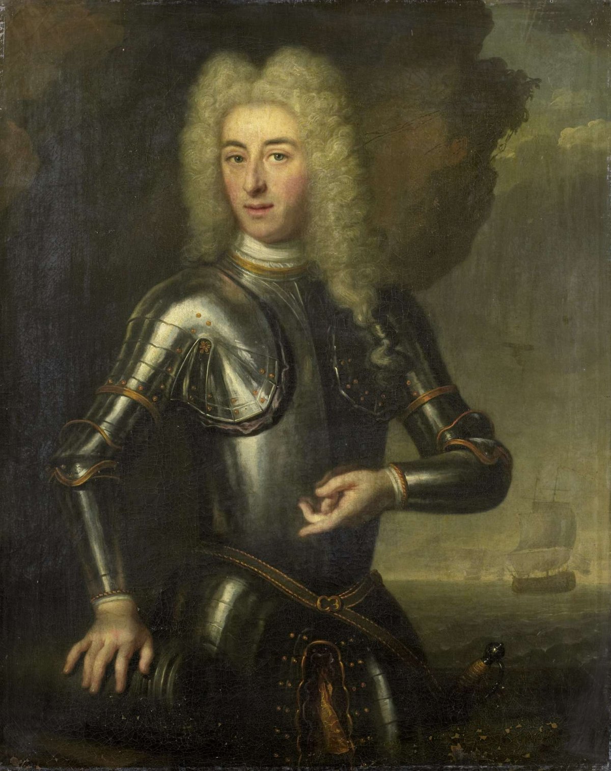 Portrait of Hendrik Lijnslager, Sea Captain with the Admiralty of Amsterdam, anonymous, 1720