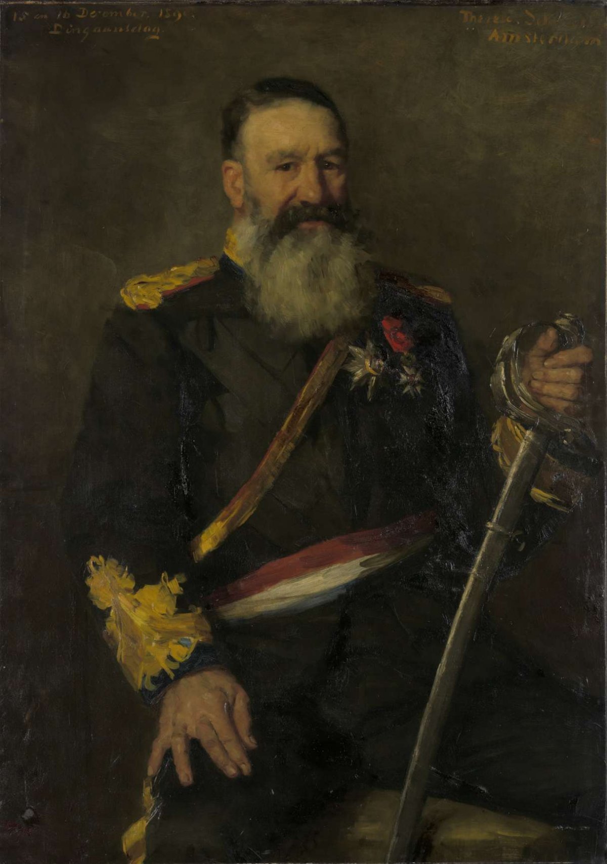 Pete J. Joubert (1831-1900). Commander general of the South African Republic, Thérèse Schwartze, 1890